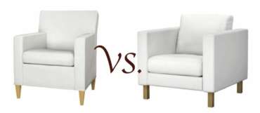 Guide to ordering Comfort Works Karlstad Armchair Slipcover| Armchair Differences