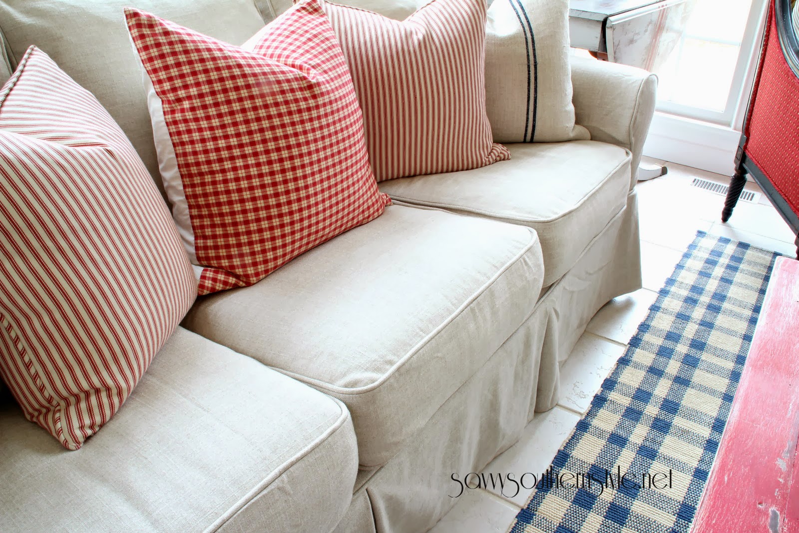 Savvysouthernstyle PB Basic sofa in Kino Natural