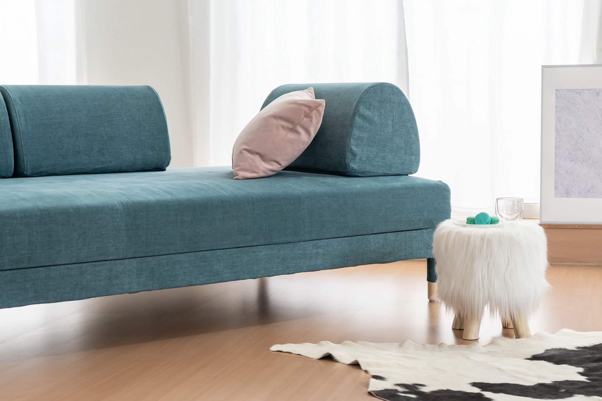 Divano Letto A 1 Posto Oversize Meulbatty – Poltrona Nuvola In Finta Pelliccia – 156x120 Cm – Colore Kaki