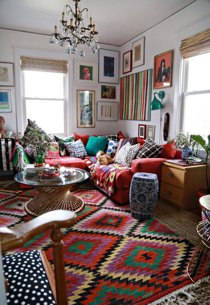 9 Ways To Give Your Living Room A Bohemian Makeover