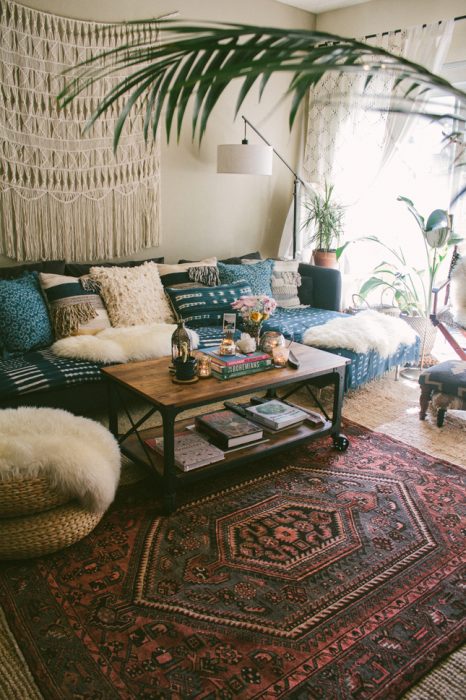 9 Ways To Give Your Living Room A Bohemian Makeover