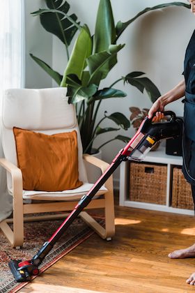 use vacuum to clean sofa