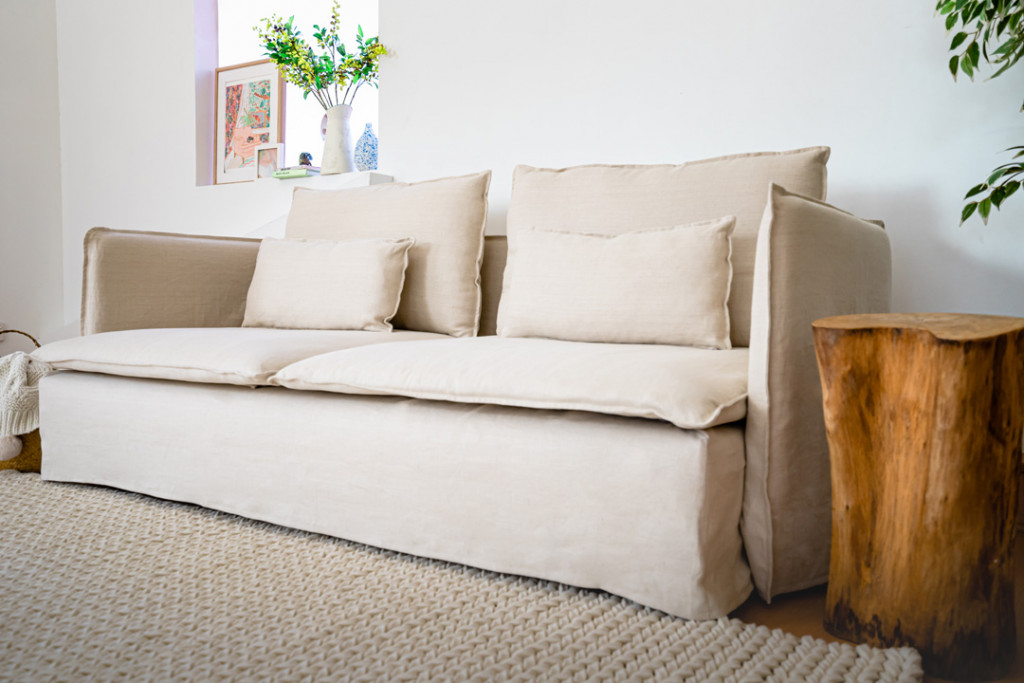 IKEA Soderhamn linen sofa