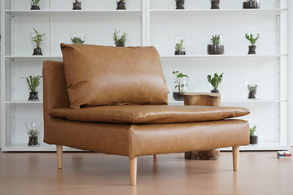 IKEA Soderhamn module slipcovered in leather sofa covers