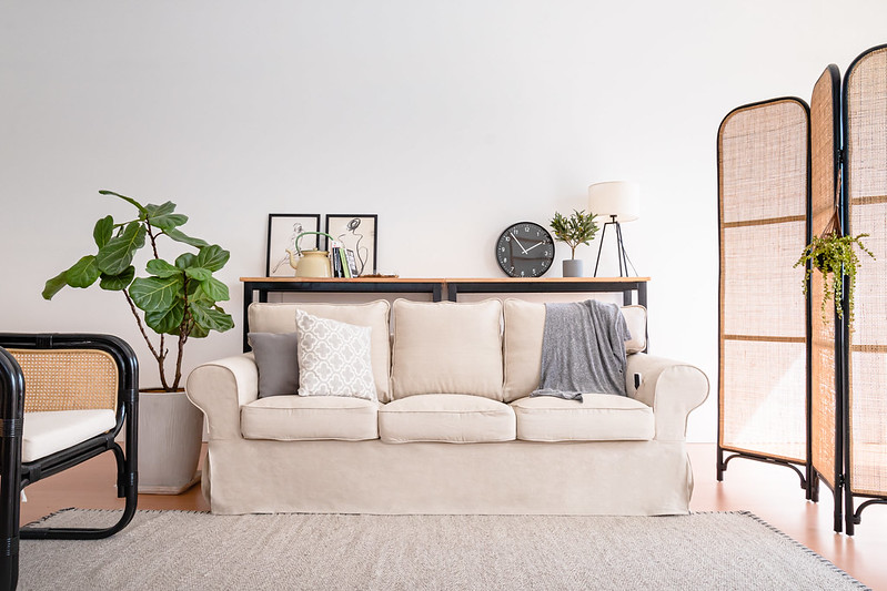 Bestes Budget Sofa IKEA Ektorp Sofa in maßgeschneiderten Pure Linen Bezügen