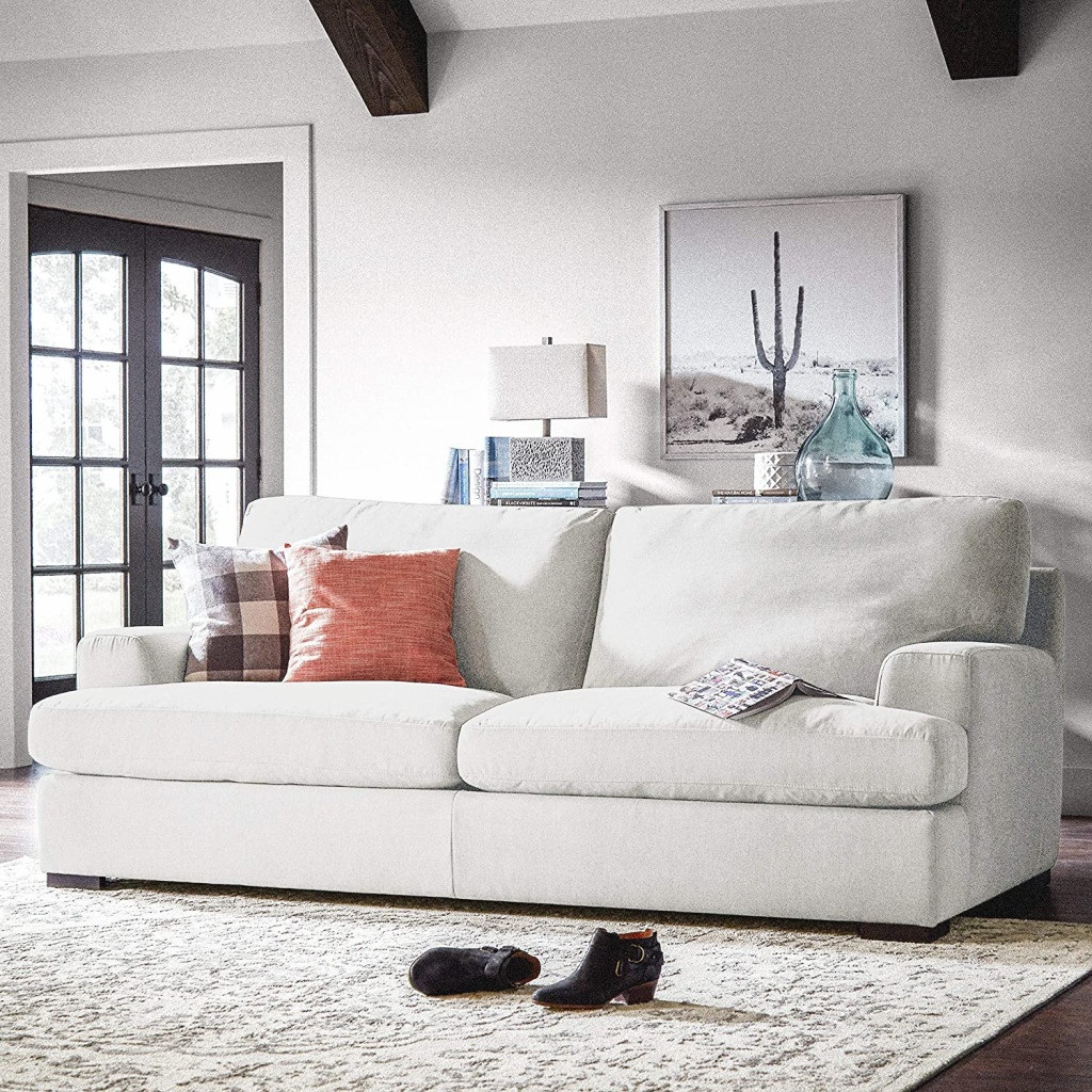 Contemporary square armed Lauren sofa