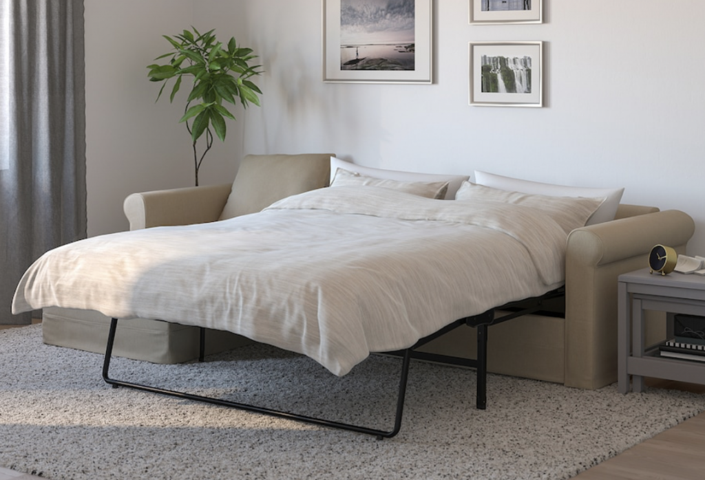 IKEAのグローンリードソファベッドはマットレスに厚みがあり、ベッドにても快適なおすすめのソファベッドです。