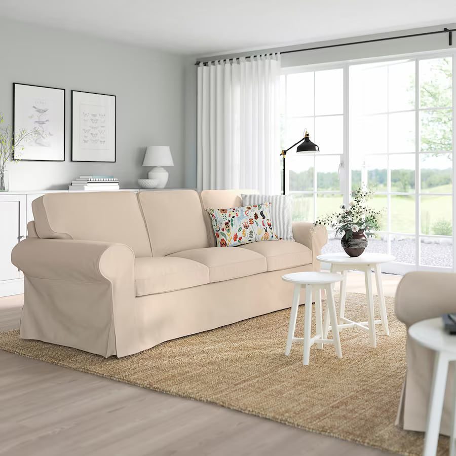 IKEA-Uppland-Sofa-Hallarp-Beige