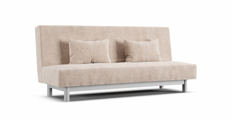 IKEA Beddinge Schlafsofa im neutralen beigen Bezug