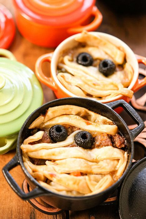 Mummy Pot Pies Halloween