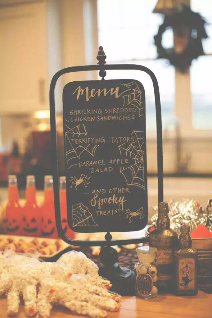 Halloween party food menu