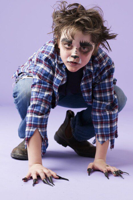 Kids' wolfman werewolf Halloween costume idea