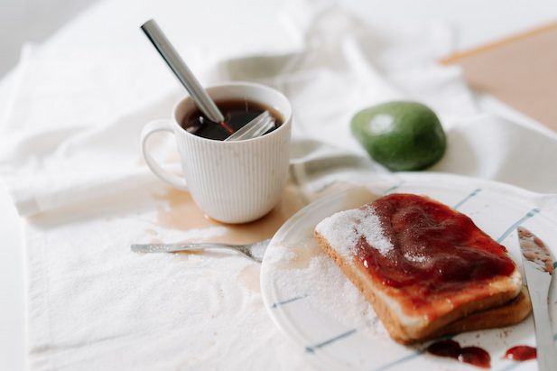 bread and coffee spill