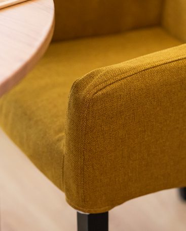 yellow-fabric-slipcover-dining-chair